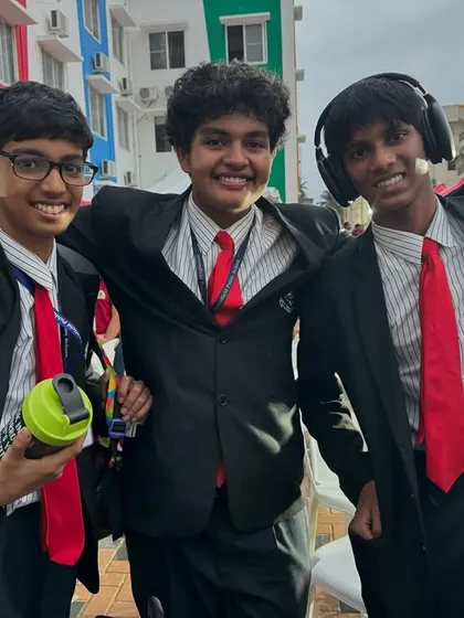 The faces of a winning team! These boys put in so much effort, balancing team dynamics and technical challenges. It's a brilliant learning experience that goes way beyond just building a robot.