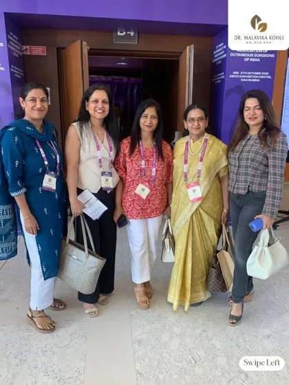 With fellow dermatologists at ACSICON 2025 in Navi Mumbai, a landmark event for dermatosurgery in India. It is inspiring to be part of such a vibrant scientific community.