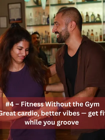 Reason #4: Fitness without the gym. Jive is great cardio with even better vibes. Get fit while you groove to amazing music.