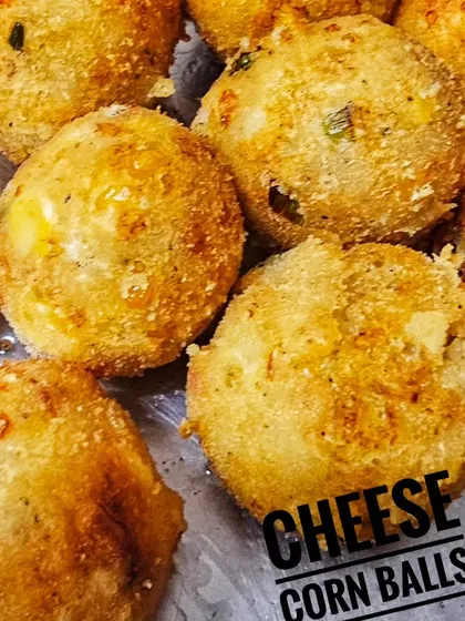 Crispy, cheesy corn balls are a perfect snack for a birthday party. These are always a favorite with the kids.