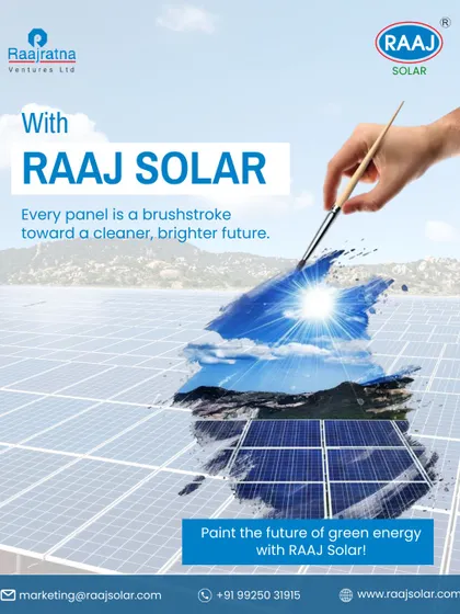 With our solar solutions, every panel is a brushstroke toward a cleaner, brighter future. We believe in painting a future of green energy, combining technology with an artistic vision for a better world.