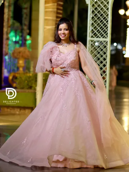 A joyful portrait of the bride-to-be, her happy smile radiating the excitement of her engagement day.