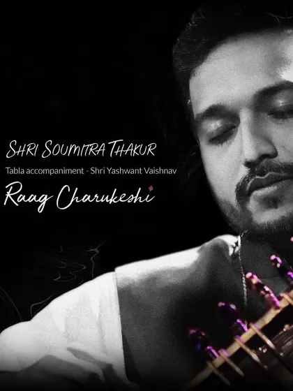 Stay tuned! An announcement for the upcoming release of my Raag Charukeshi recording on Spotify and other audio platforms, with Yashwant Vaishnav on tabla.