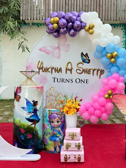 A whimsical Fairy Butterfly theme combining magical fairies and colorful butterflies for a first birthday party.