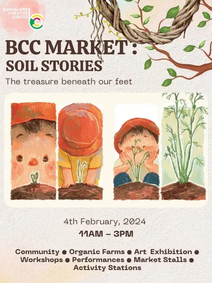 Our 'Soil Stories' market celebrated the treasure beneath our feet. The event featured community art, organic farms, workshops, and performances all themed around the importance of healthy soil.