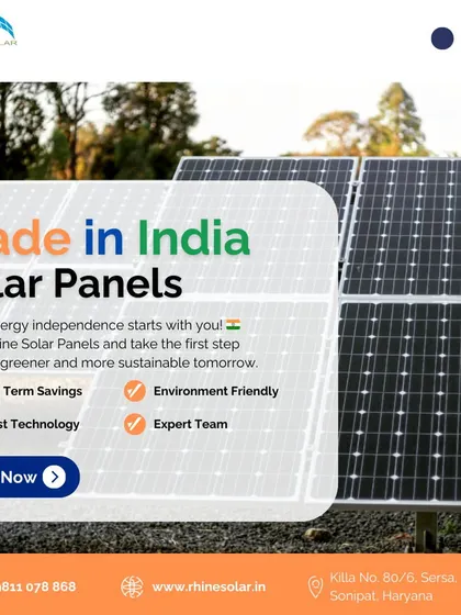 India's energy independence starts with you. By installing our 'Made in India' solar panels, you take the first step toward a greener and more sustainable tomorrow.