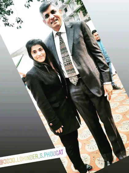 With Mr. Lokinder Singh Phougat, President of the District Bar Association. Connecting with senior members of the legal community is vital for growth and perspective in the legal field.