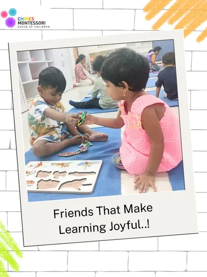 The first friendships are often the sweetest. In our mixed-age classrooms, children learn to cooperate, share, and support one another, building social skills and forming bonds that are a joy to watch.