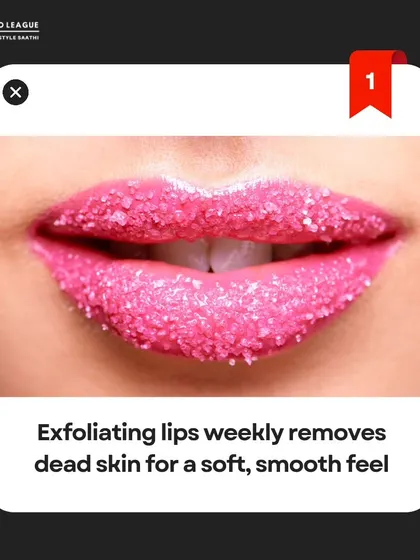 Exfoliating your lips once a week is a simple habit that makes a big difference. It removes dead skin, creating a smooth canvas for lipstick and preventing chapping.