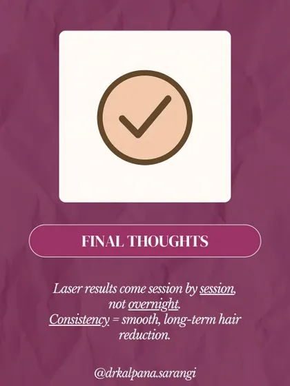 The key to achieving the best results with laser hair removal is consistency. Adhering to the recommended schedule of sessions ensures we can target hair follicles in every growth cycle. Lasting smoothness is a result of the process, not a single event.