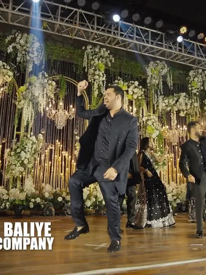 The groom's squad took over the stage for this 'Nach Baliye' inspired performance. The energy was infectious, with every member bringing their A-game.
