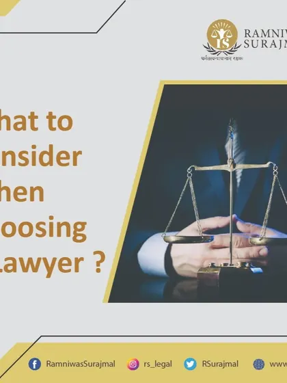 When choosing a lawyer, consider their expertise, communication skills, ability to collaborate, and fee structure. We pride ourselves on transparency and working closely with our clients to achieve their goals.