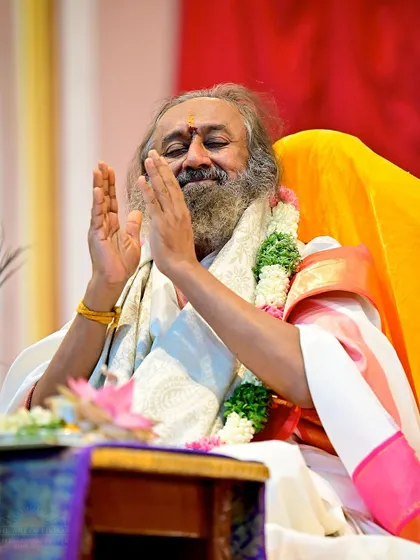 A serene moment of me in meditation during the Maha Sudarshan Homa. The powerful chants and fire ceremony create a perfect environment for deep, effortless meditation.