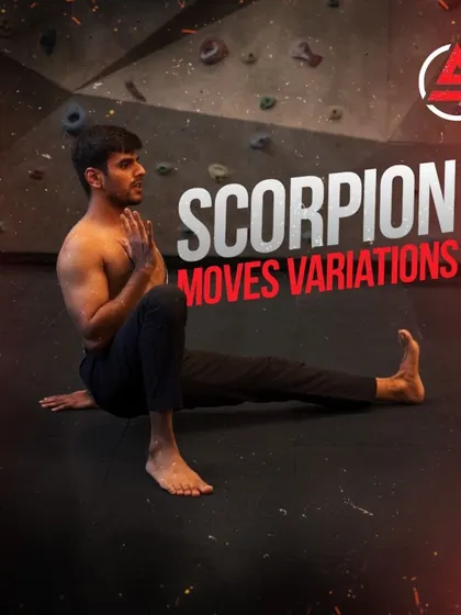 This graphic introduces the variations of the Scorpion move in Animal Flow. Each variation, from the Scorpion Reach to the Full Scorpion, offers a different challenge for your mobility and stability.
