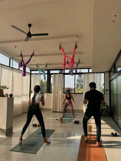 Another view of the Warrior Rhythm class. The community that attends this class is so wonderful with their post-class hangs.