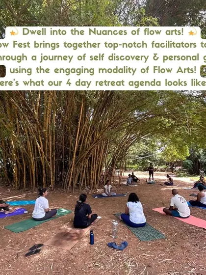 An overview of our 4-day Flow Fest agenda. We bring together top-notch facilitators to guide you through this journey.