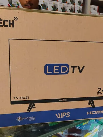 A 24 inch Frontech LED TV, which can be used as a dedicated monitor for a CCTV system.