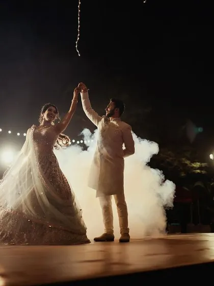 A beautiful shot from a wedding Sangeet performance. We love bringing our dance to such happy occasions and being a part of the celebration.