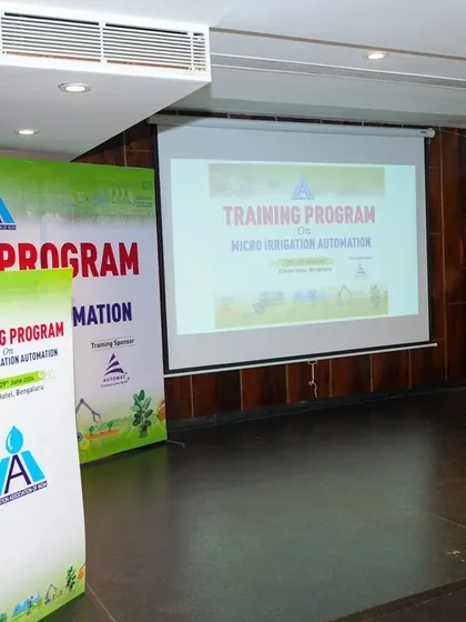 A speaker addressing the audience at the IAI training program.