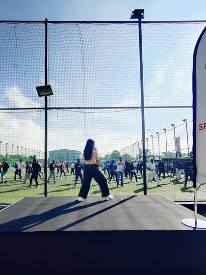 Kicking off the GSK GCC Sports Day in Bengaluru with a fun Zumba warm-up. It's the perfect way to get everyone energized and ready for a day of activities.