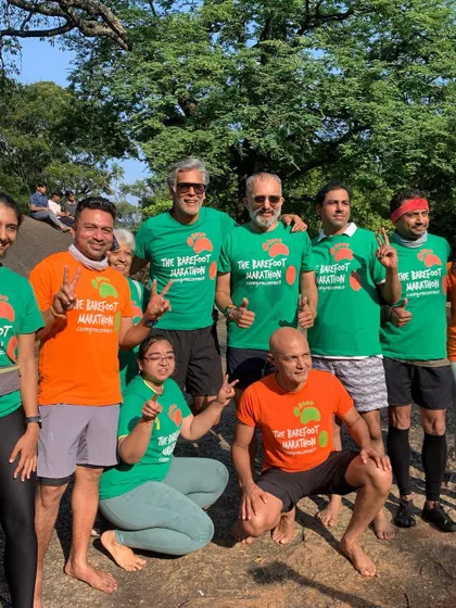 Another great shot of our enthusiastic runners. The support and camaraderie make these events truly special.
