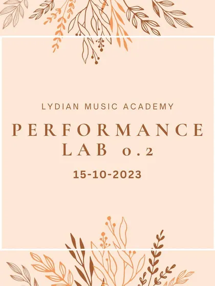 The graphic for "Performance Lab 0.2." We hold these labs frequently to provide consistent practice.