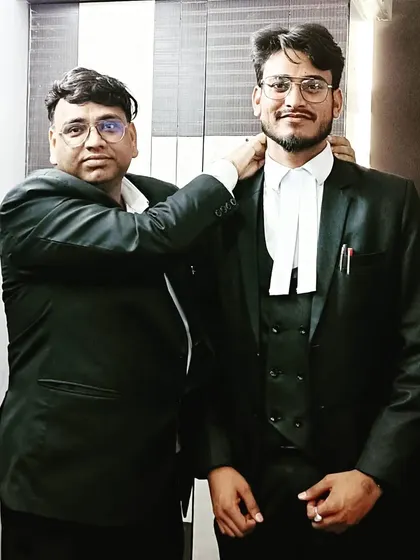 Celebrating my band ceremony with my brother. His support means the world to me.