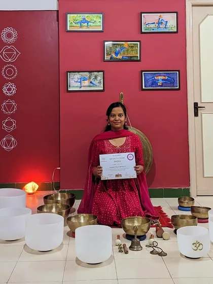 Another graduate from the teacher's course, ready to share her knowledge. I am grateful for the dedication of every student who embarks on this path.