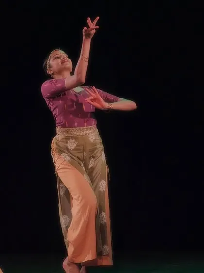 Additional stills and video clips from the 'Rasadrishta' production, each capturing a unique moment of storytelling, emotion, and synchronized group choreography from this extensive project.