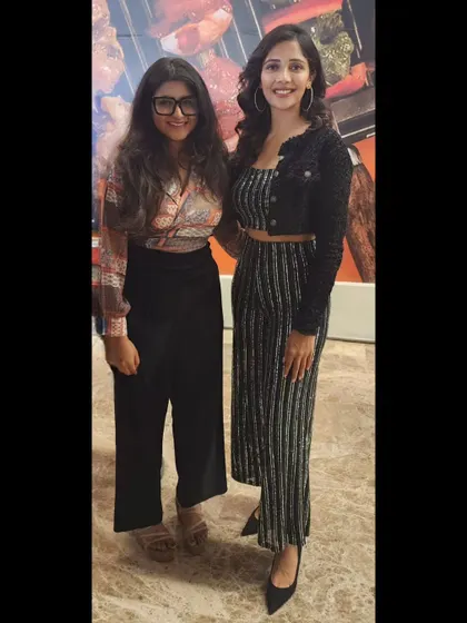 At the song launch event for 'Kousalya Supraja Rama'. It's always wonderful to celebrate the music with the cast and crew of the film.