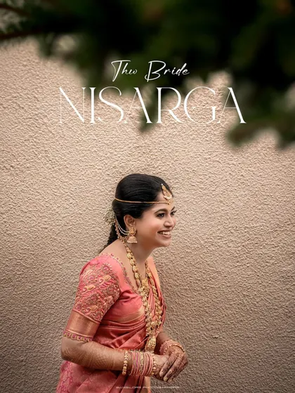 A beautiful, happy portrait of the bride, Nisarga. Her bright smile is infectious, and the natural outdoor lighting makes her glow.