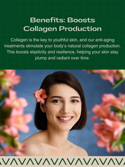 Collagen is the key to youthful skin. My anti-aging treatments stimulate your body's natural collagen production, which boosts elasticity and helps your skin stay plump and radiant.