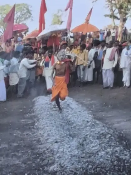 Witnessing the 'konda haiyodu' or fire walking ritual at the Soliga tribe's 'Roti Habba'. The faith and community spirit during these folk festivals are incredibly powerful.
