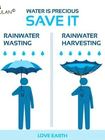This visual makes a simple but critical point. We have a choice: we can let rainwater be wasted, or we can use a simple tool to harvest it. The right choice helps secure our water future.