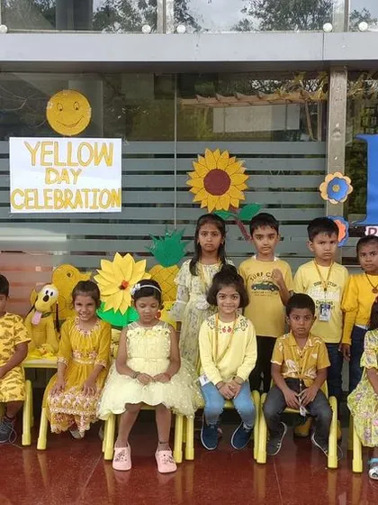 Our Yellow Day celebration was full of sunshine and smiles. The children, dressed in bright yellow, participated in craft activities and learned about yellow objects in the world around them.