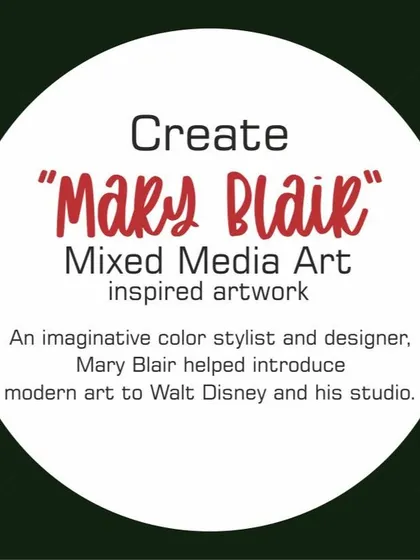 Mary Blair was a master of color and imagination. I introduce her as a pioneer of modern art in animation to show kids how art can tell stories in so many ways.