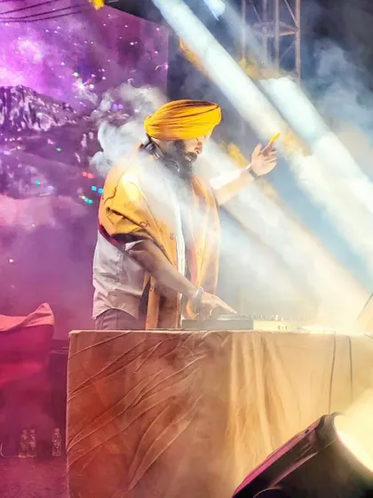 Never give up. A dramatic shot from a Lohri celebration, surrounded by smoke and lights, a reminder of the journey and the passion that drives me.