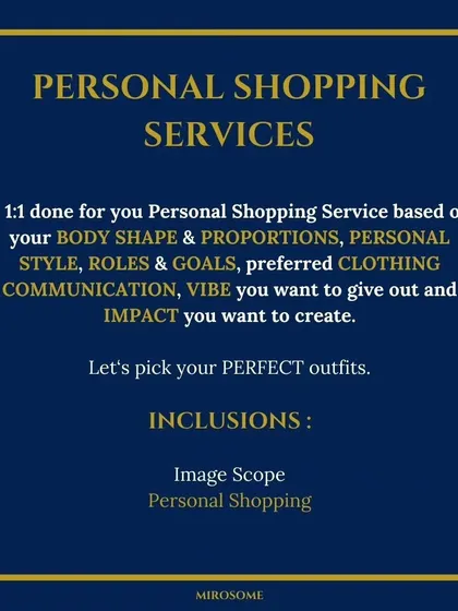 This is my done-for-you Personal Shopping Service. We focus on finding the perfect outfits based on your unique style, roles, and goals.