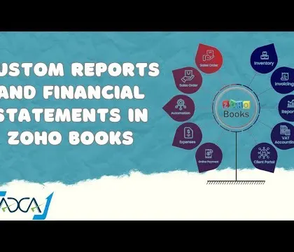 **Tutorial: Custom Reports in Zoho Books.** Our video tutorial shows you how to create custom reports and financial statements in Zoho Books, helping you get a clearer understanding of your business finances.