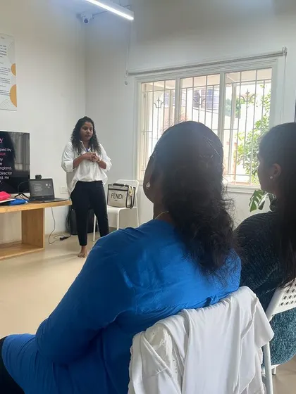 I always encourage active participation. Here, I am facilitating a discussion on tricky words and the role of both phonics and sight-reading in a balanced literacy program.