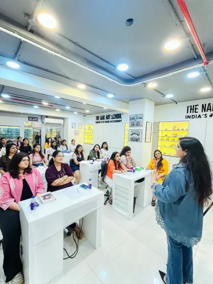 Our founder and master educator, Dipika Parihar, sharing her knowledge during a workshop. Her passion and dedication are at the heart of our academy.