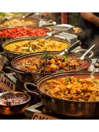 A selection of rich and flavorful North Indian curries, including chicken, lamb, and vegetarian options. Our menus are perfect for any Indian festivity, curated to reflect your culture and traditions.