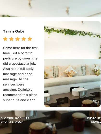 "Definitely recommend this place." We're thrilled this client enjoyed their paraffin pedicure and massages and found our salon to be super cute and clean.