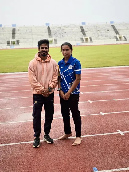Triple glory for Bharathi. Our F37 category champion showcased her versatility and power, securing gold in shot put and 100m, and silver in long jump.
