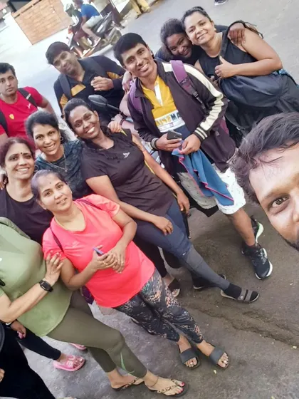 Taking the post-workout smiles outside. The energy from our classes stays with our members long after they leave the studio.