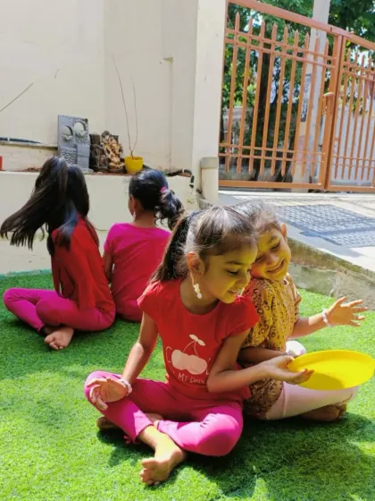 Laughter and fun during a group exercise session. These activities are great for building friendships and a sense of camaraderie.