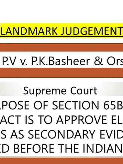 Electronic evidence is now a critical part of many financial disputes. I rely on established legal precedents, such as the landmark Supreme Court judgment in Anvar P.V. vs P.K. Basheer, which validates the use of electronic records as evidence under Section 65B of the Evidence Act. This ensures your digital proof is admissible in court.