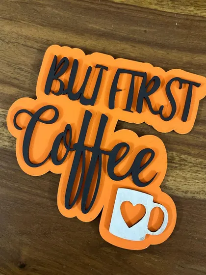 For all the coffee lovers out there, this "But First, Coffee" magnet is a must-have for your kitchen.