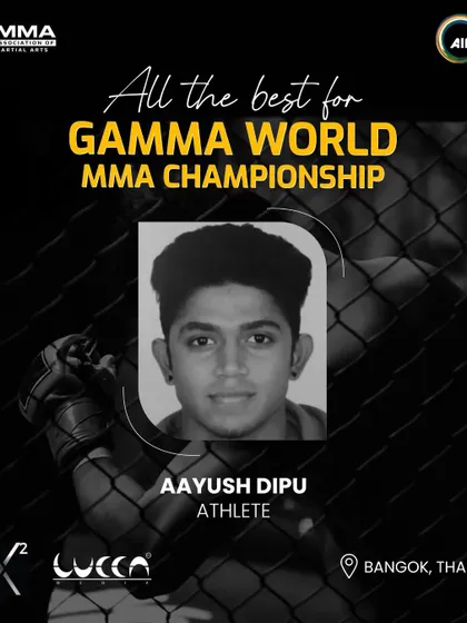 Aayush Dipu, a promising and dedicated national champion, on his way to the World MMA Championship.