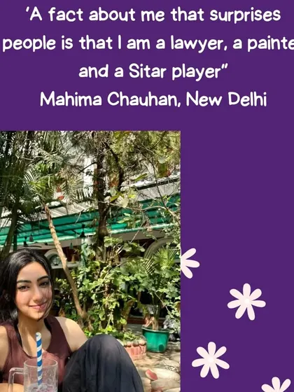 Meet our New Delhi host for "Sisters in Stories," a lawyer, painter, and Sitar player. Our community is full of multi-talented and inspiring women.